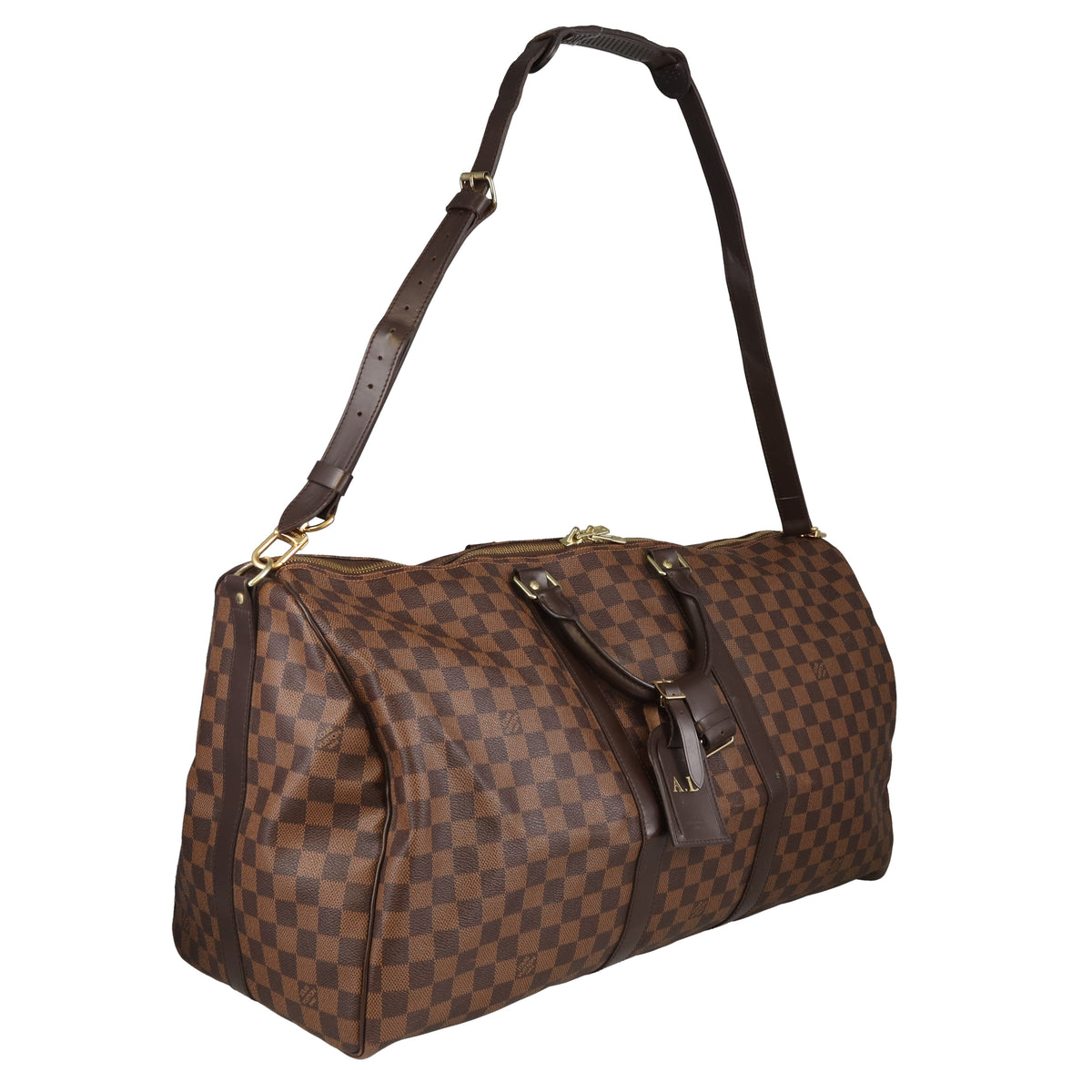 Louis Vuitton Keepall 55 Bando Damier Ebene MB1145 -2015