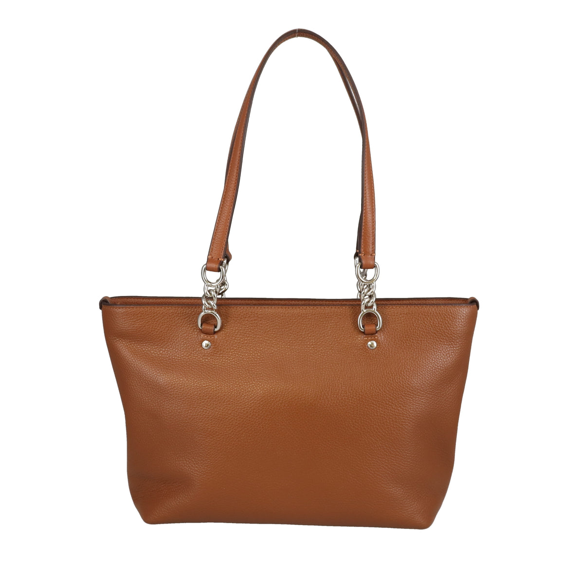 Coach Sofia Tote Small Tan Leather Silver HW