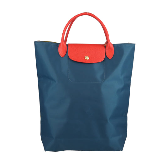 Longchamp Le Pliage Re-Play North South Green/Blue/Red