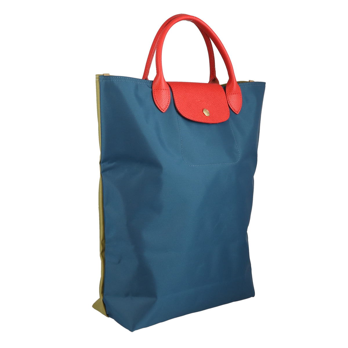 Longchamp Le Pliage Re-Play North South Green/Blue/Red