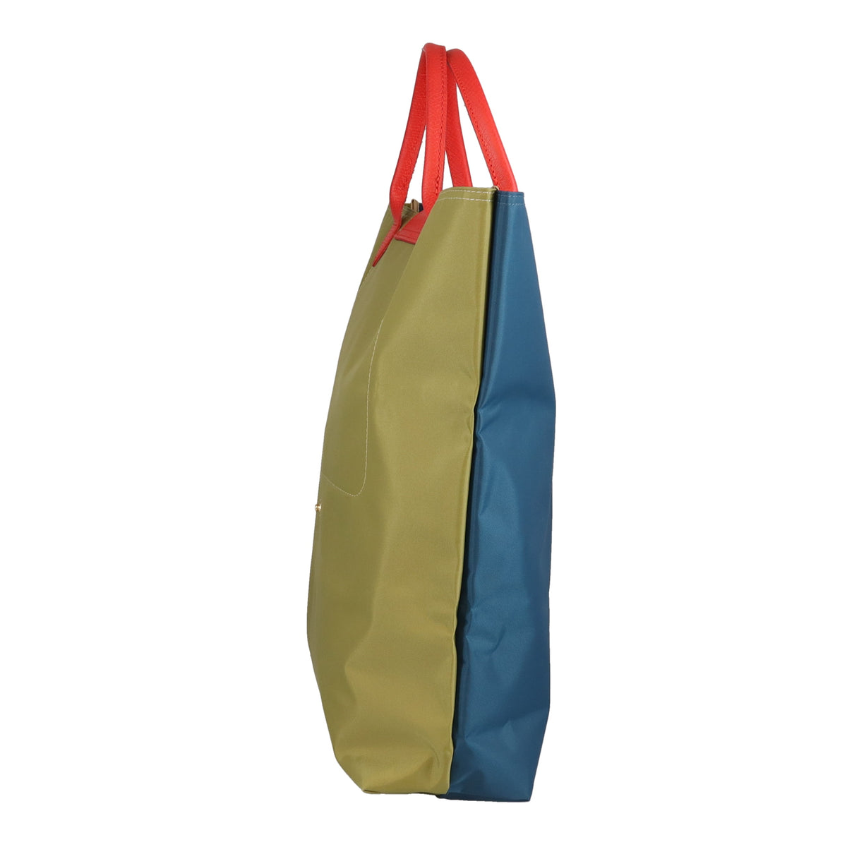 Longchamp Le Pliage Re-Play North South Green/Blue/Red