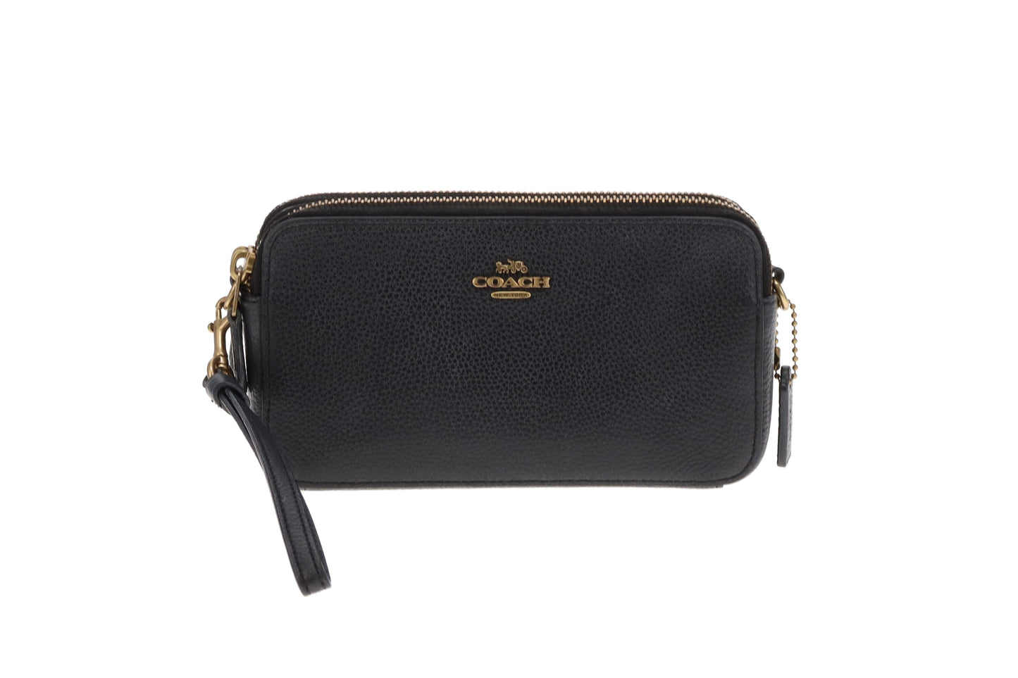 Coach Kira Black Double Pocket Crossbody
