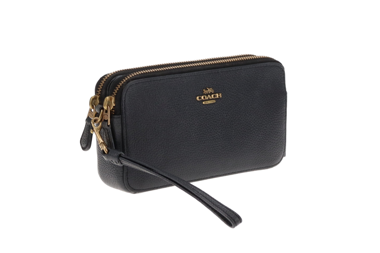 Coach Kira Black Double Pocket Crossbody