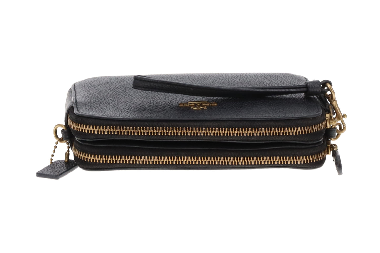 Coach Kira Black Double Pocket Crossbody