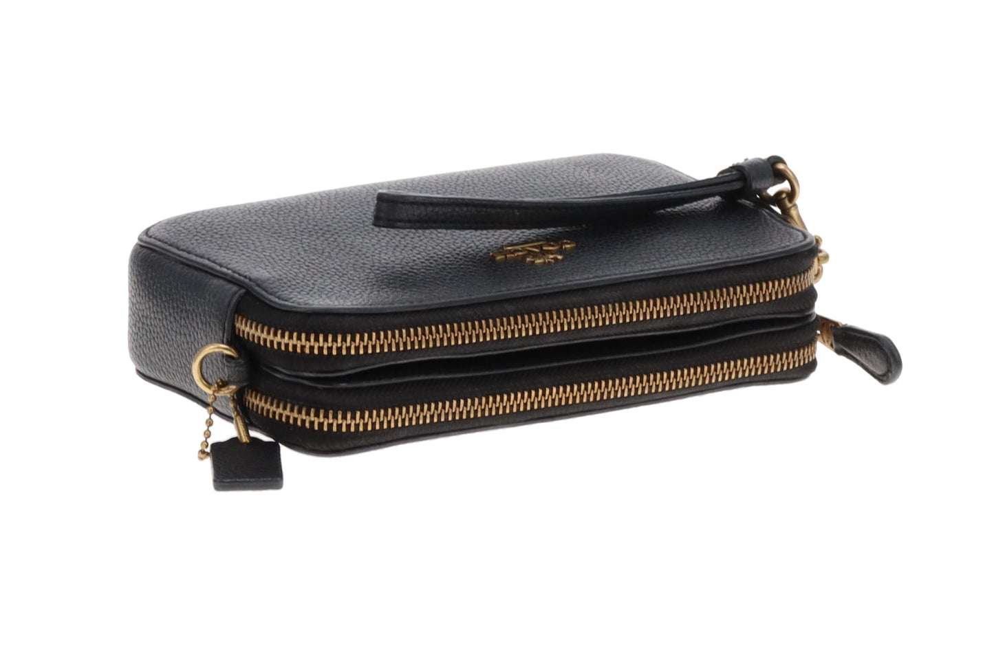 Coach Kira Black Double Pocket Crossbody