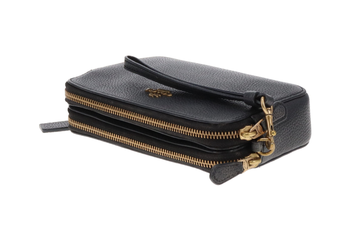 Coach Kira Black Double Pocket Crossbody