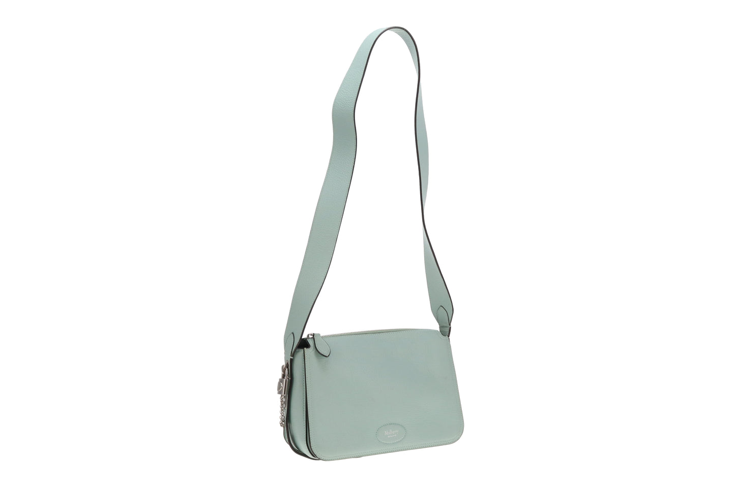 Mulberry Billie Acrylic Green High Shine Goat Print