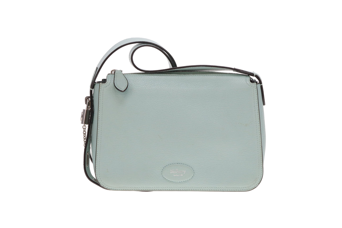 Mulberry Billie Acrylic Green High Shine Goat Print