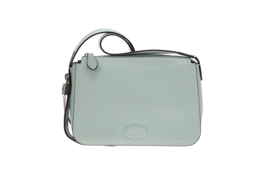 Mulberry Billie Acrylic Green High Shine Goat Print