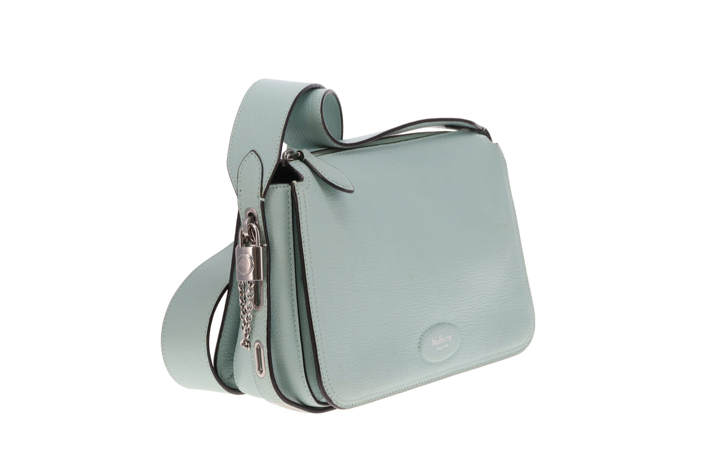 Mulberry Billie Acrylic Green High Shine Goat Print