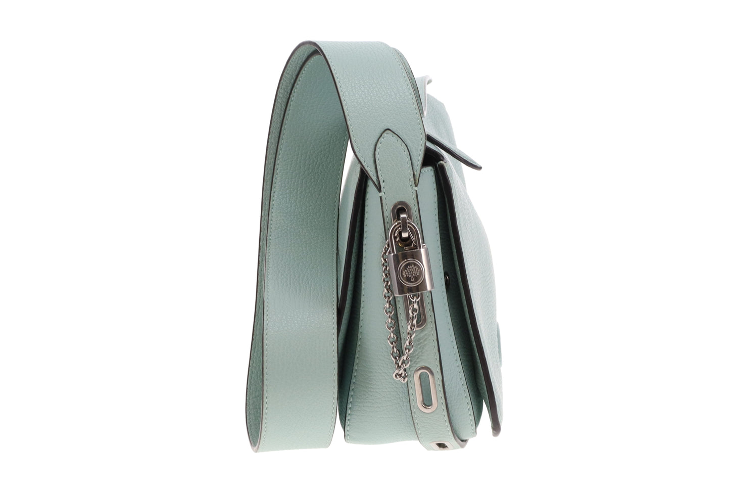 Mulberry Billie Acrylic Green High Shine Goat Print