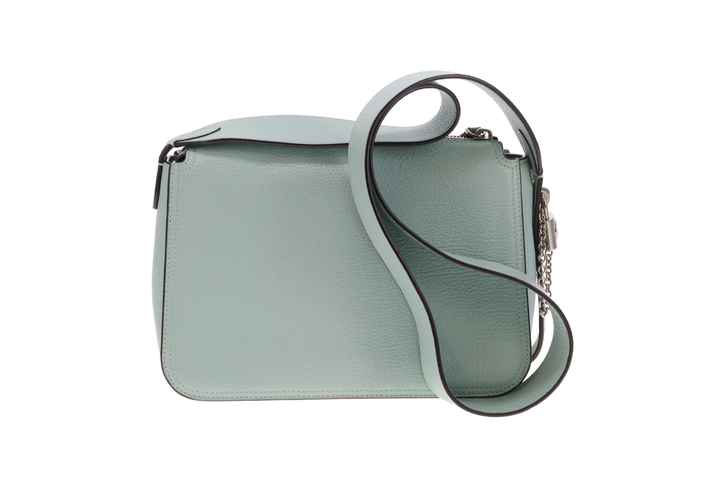 Mulberry Billie Acrylic Green High Shine Goat Print