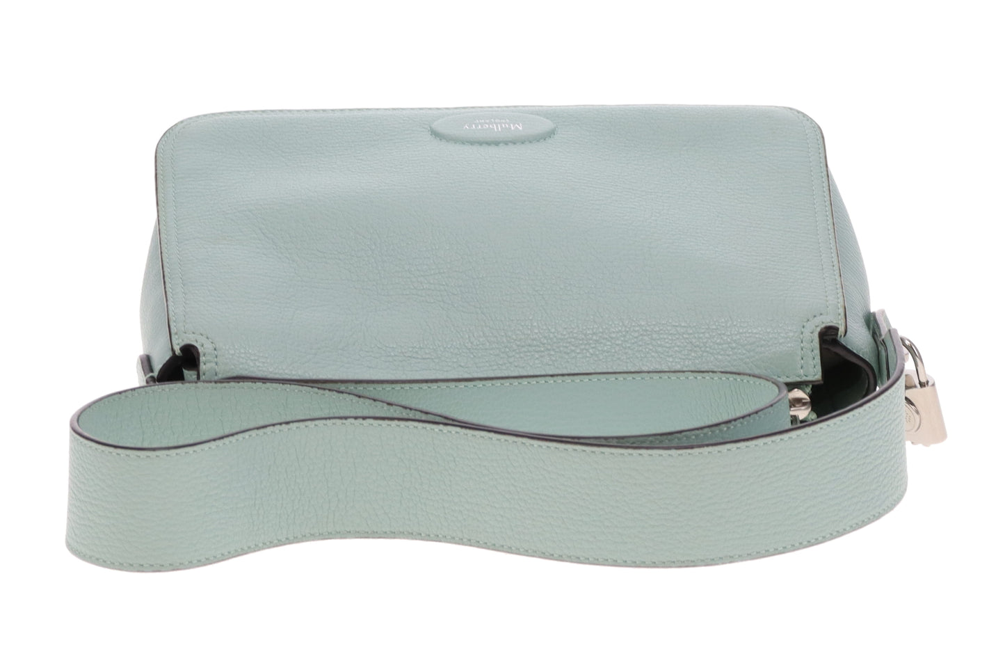 Mulberry Billie Acrylic Green High Shine Goat Print