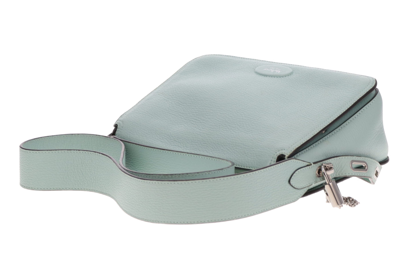 Mulberry Billie Acrylic Green High Shine Goat Print