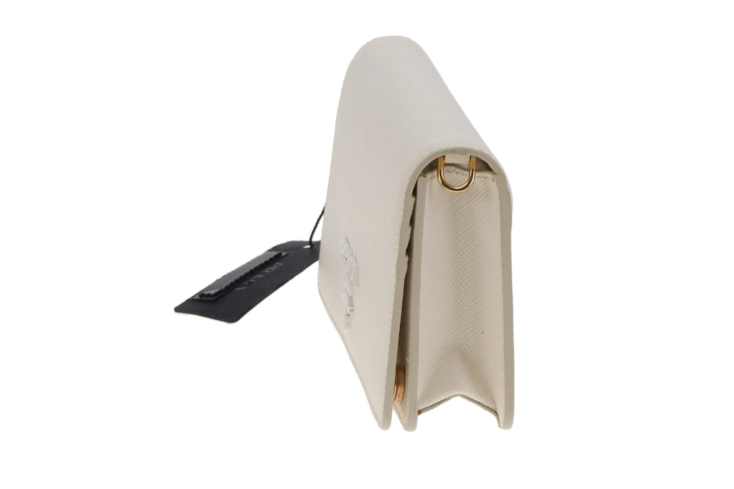 Prada Mini Crossbody Saffiano Shine White