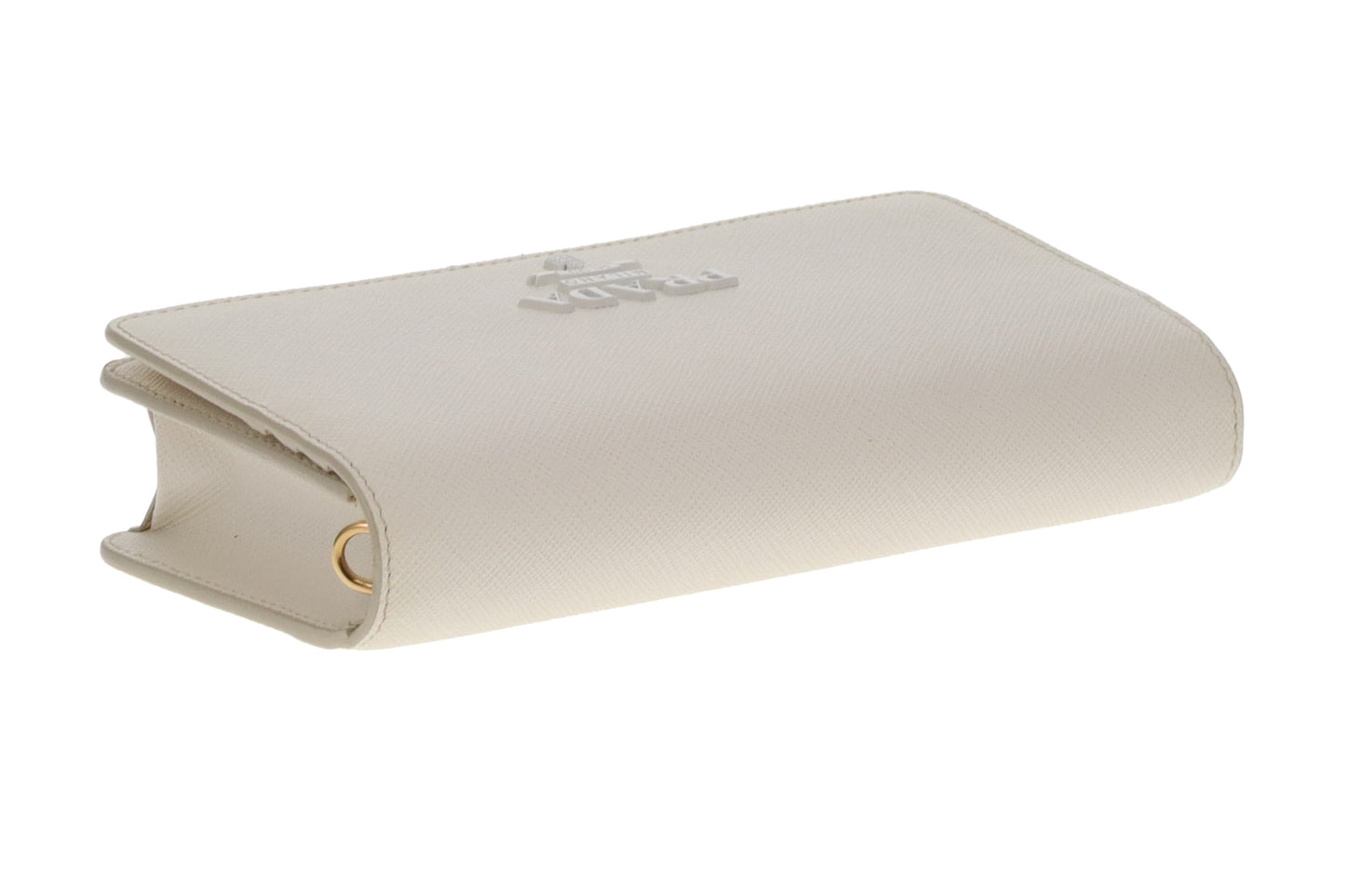 Prada Mini Crossbody Saffiano Shine White