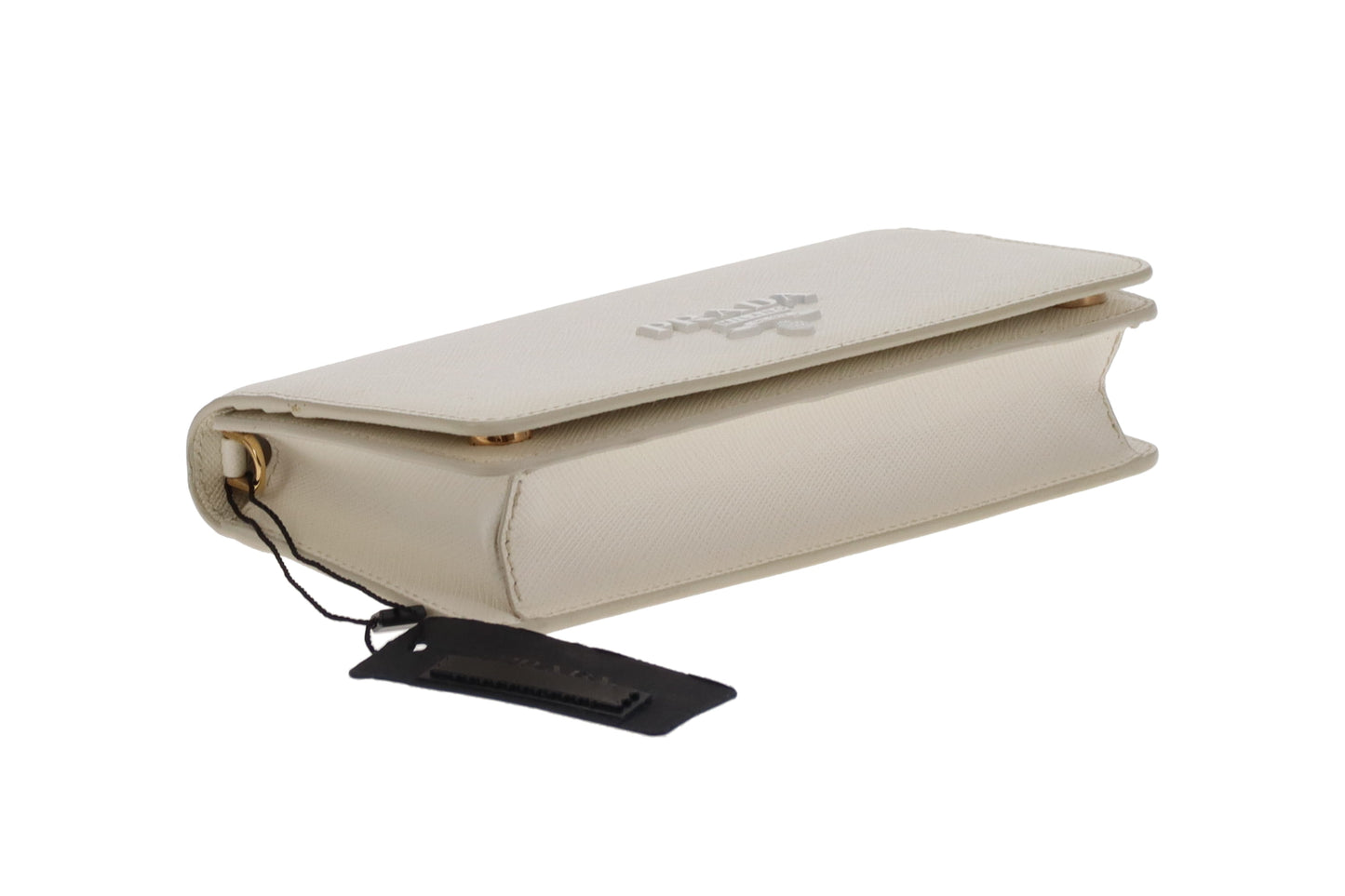 Prada Mini Crossbody Saffiano Shine White