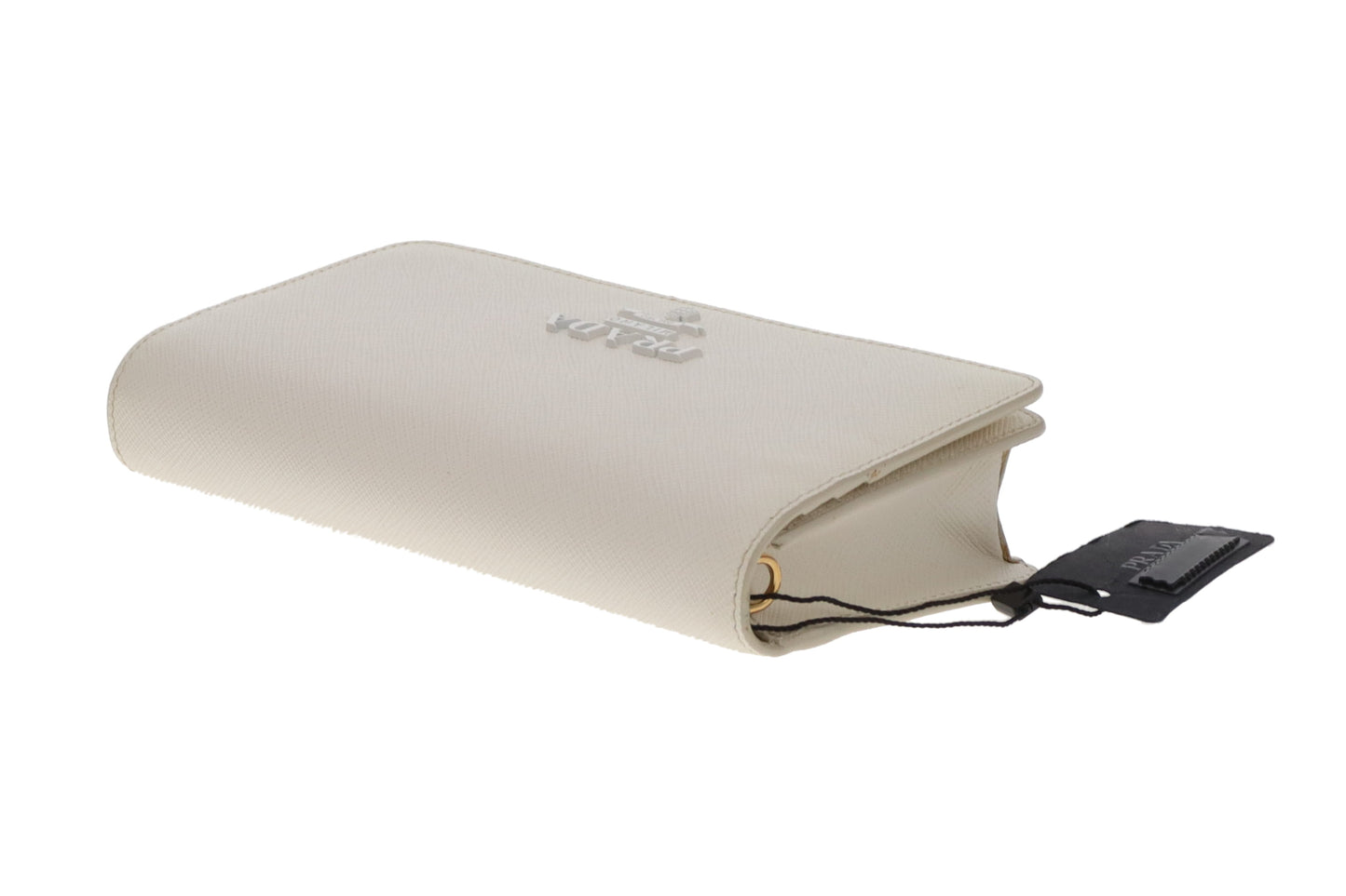 Prada Mini Crossbody Saffiano Shine White