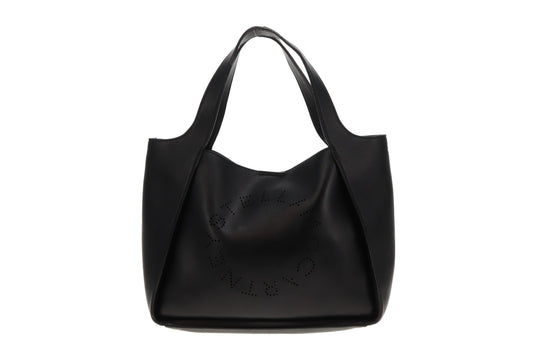 Stella McCartney Alter Mat Logo Cut Tote Black