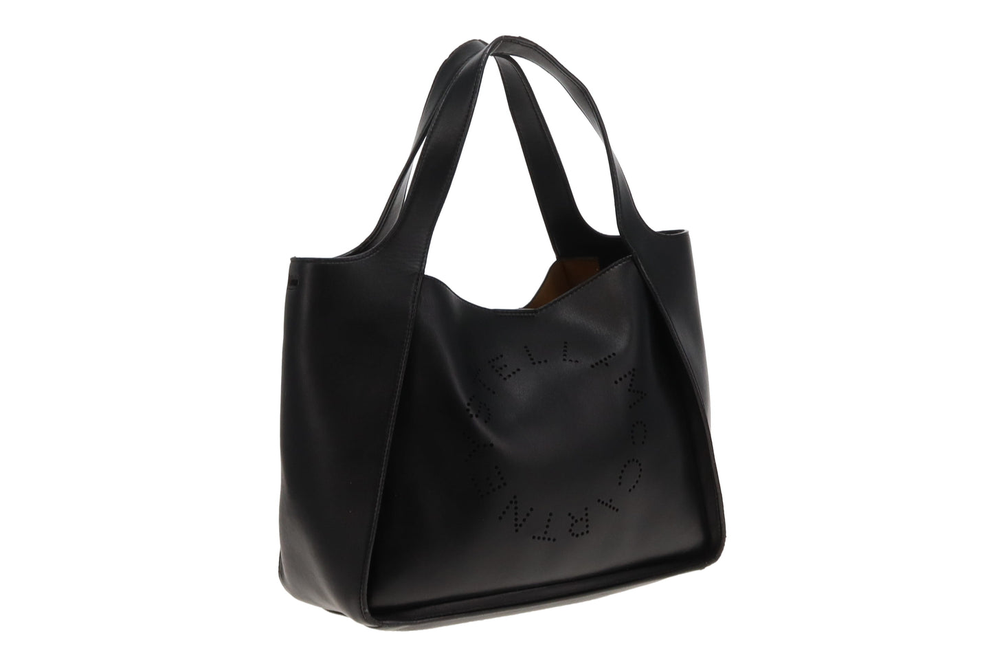 Stella McCartney Alter Mat Logo Cut Tote Black