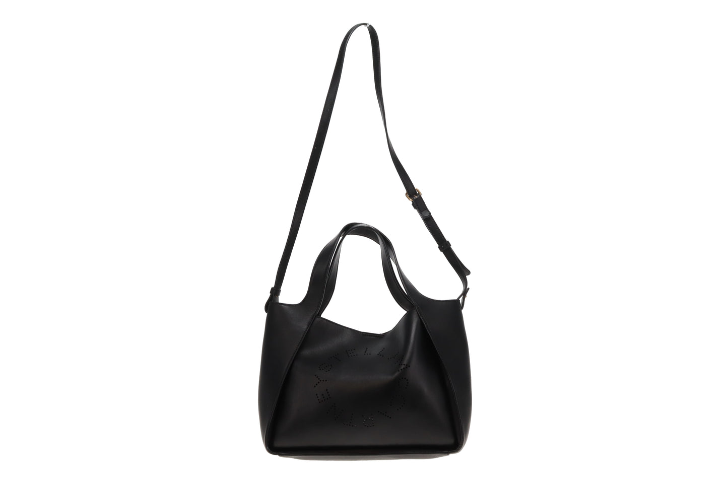 Stella McCartney Alter Mat Logo Cut Tote Black