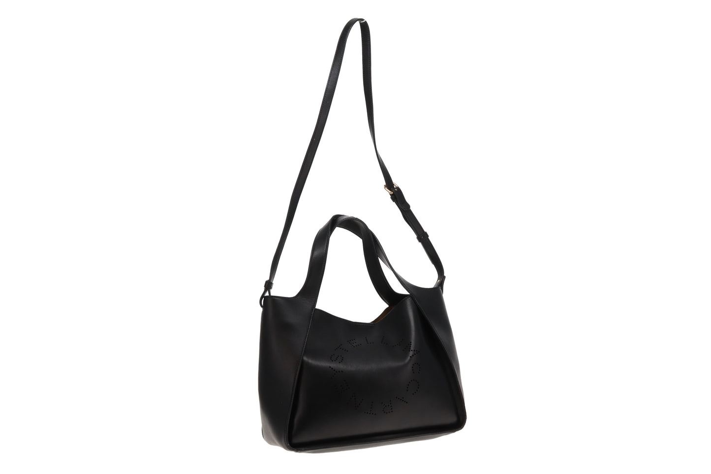 Stella McCartney Alter Mat Logo Cut Tote Black