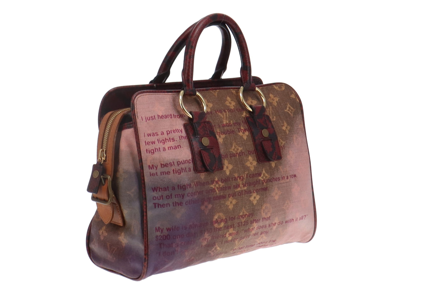 Louis Vuitton Coated Canvas and Karung Trim Man Crazy Jokes Graduate Richard Prince TH1008 (2008)