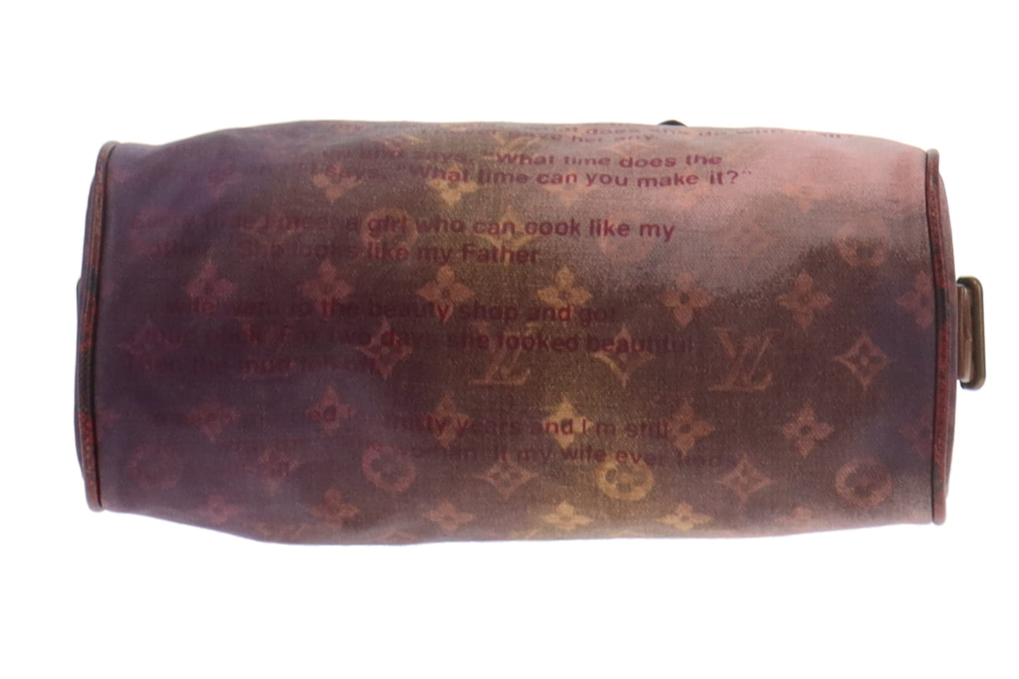 Louis Vuitton Coated Canvas and Karung Trim Man Crazy Jokes Graduate Richard Prince TH1008 (2008)