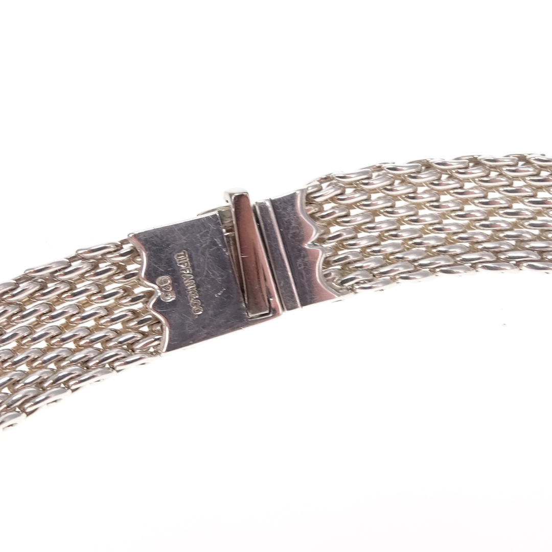 Tiffany & Co Somerset Mesh Necklace Sterling Silver
