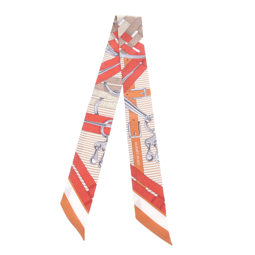 Hermes Twilly Mors a Jouets Chemise 100% Silk