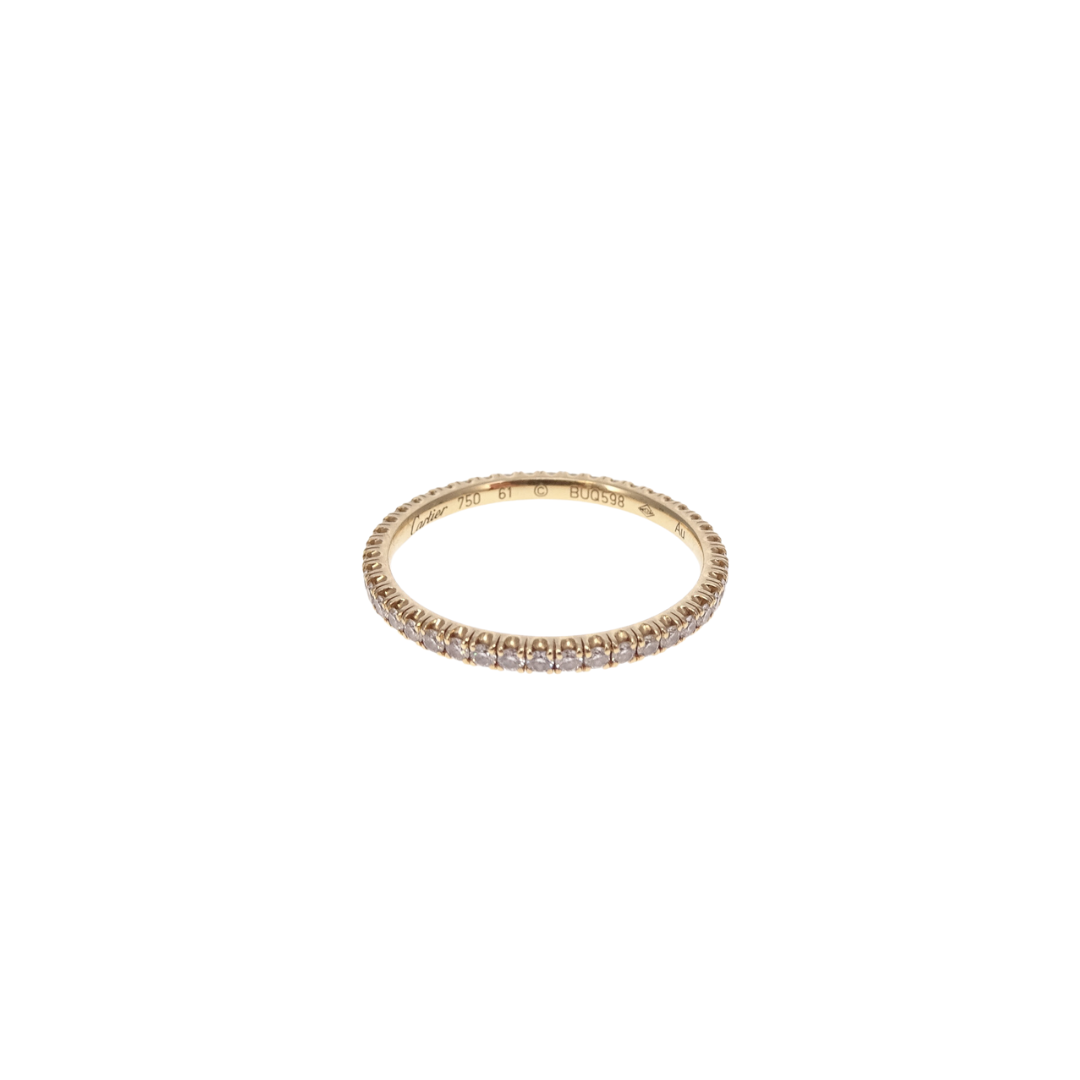 Cartier 18 Carat Gold Étincelle De Cartier Wedding Ring 0.47 Carat Diamond Weight (Size 61)