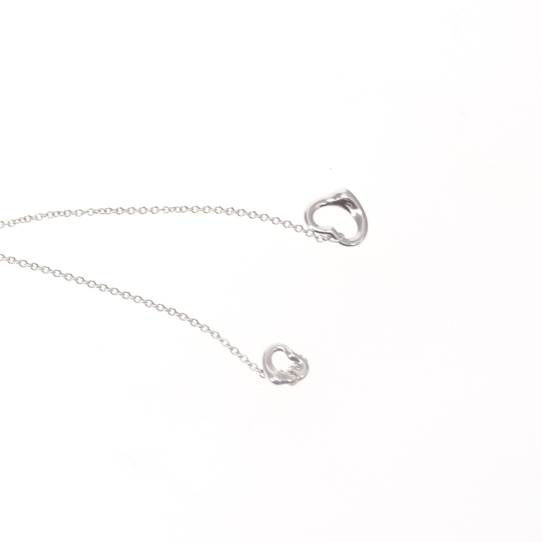 Tiffany & Co Open Heart Lariat Necklace Elsa Peretti Sterling Silver