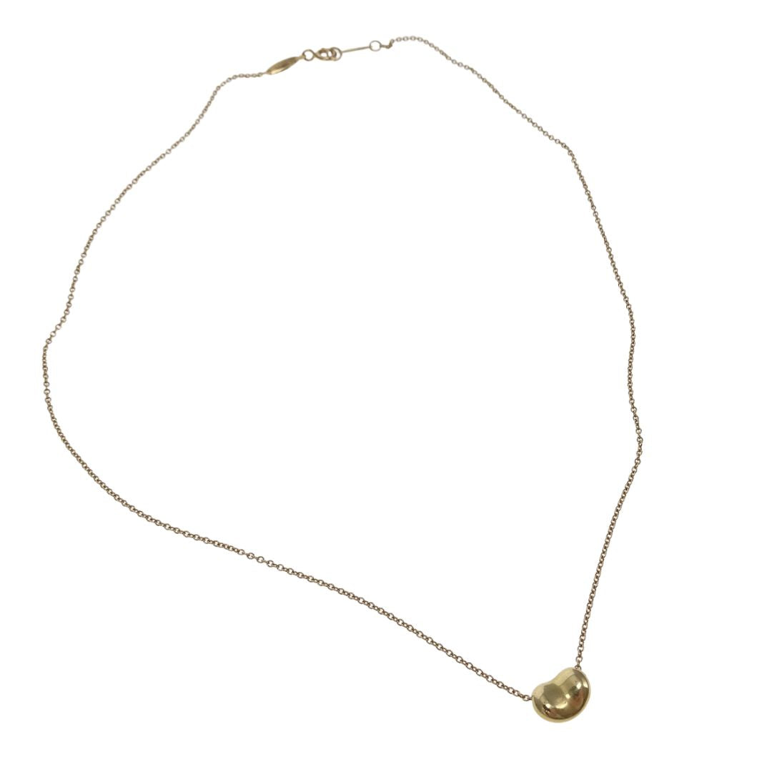 Tiffany & Co Elsa Peretti Bean Design Pendant In 18k Gold
