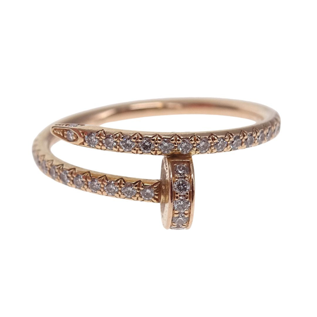 Cartier Juste Un Clou Small Model Half-Paved Rose Gold - size 53