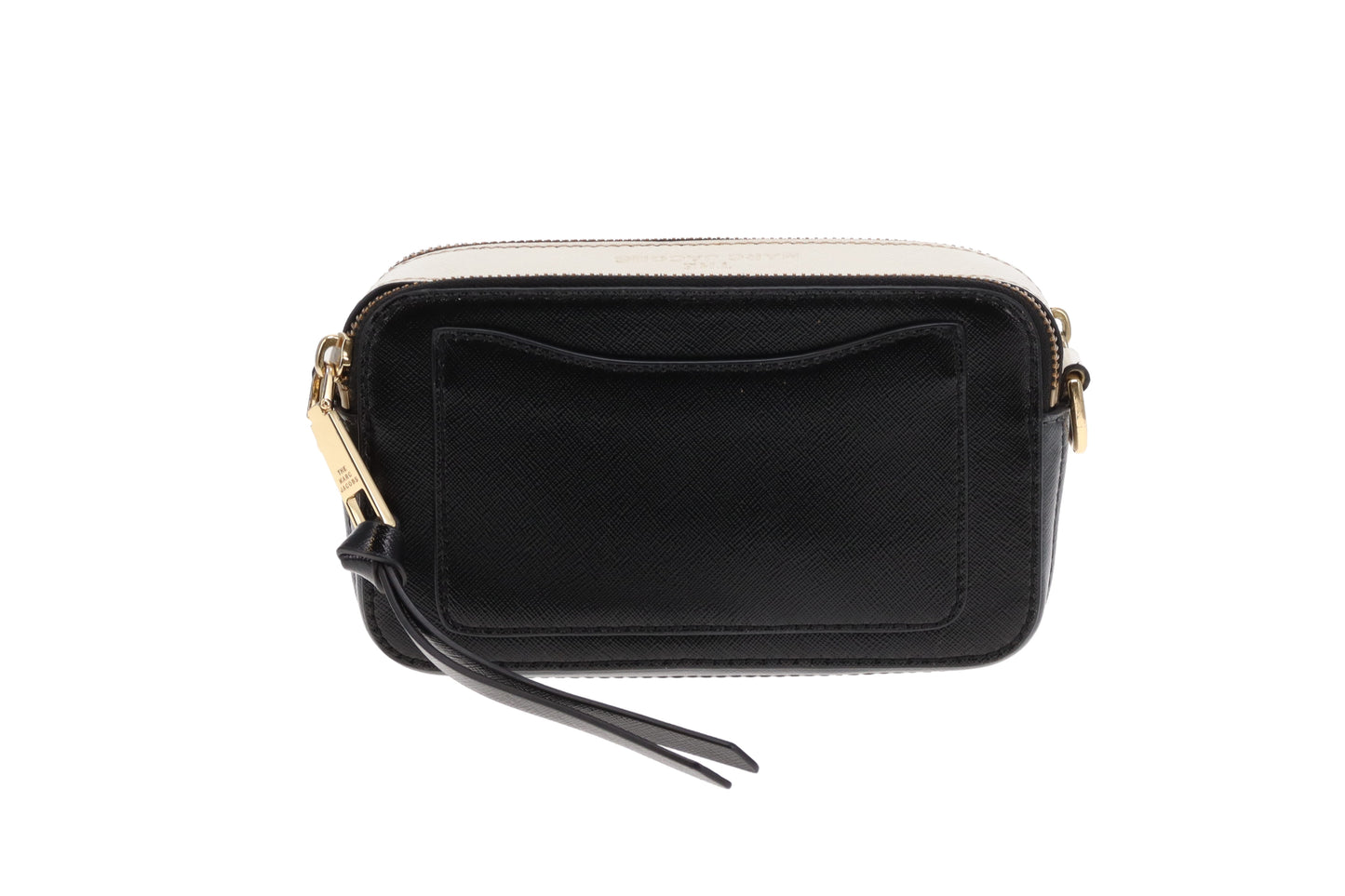 Marc Jacobs The Snapshot Grey & Black With Sparkle Logo Strap