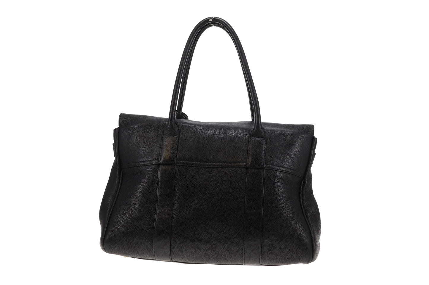 Mulberry Bayswater Black In Grained Leather And Gold Hardware