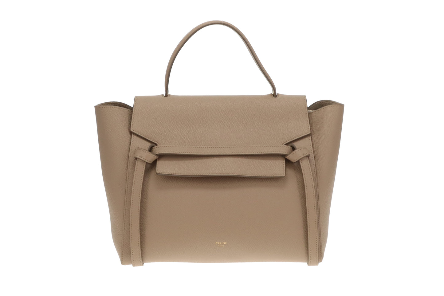 Celine Belt Bag Mini In Grained Calfskin Dune