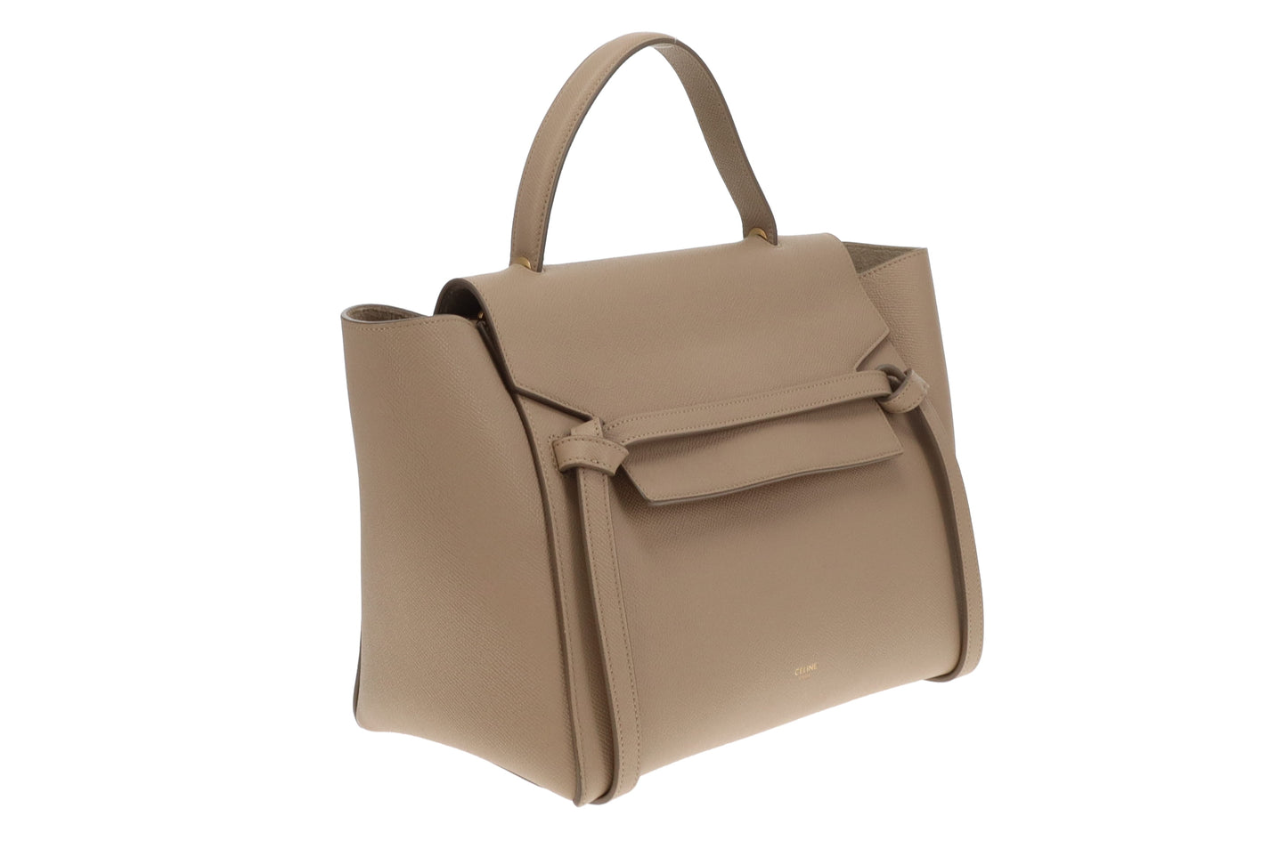 Celine Belt Bag Mini In Grained Calfskin Dune
