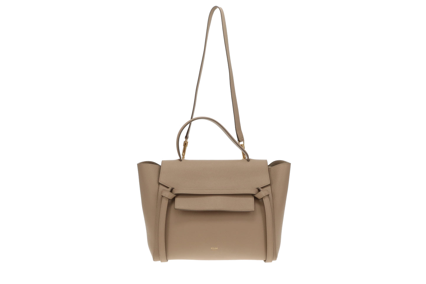 Celine Belt Bag Mini In Grained Calfskin Dune
