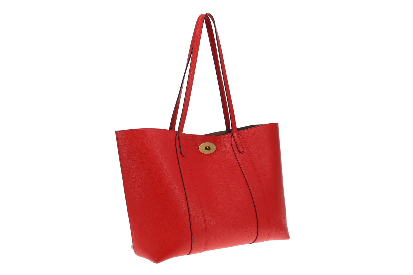 Mulberry Red Leather Bayswater Tote Bag