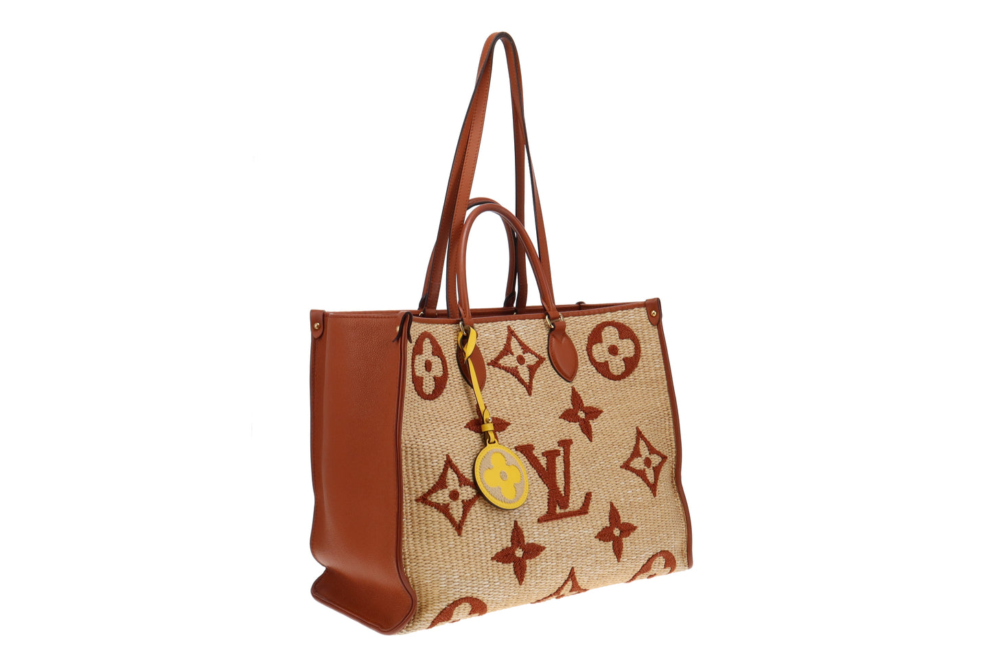 Louis Vuitton Giant Monogram Raffia OnTheGo GM (NFID Chip)