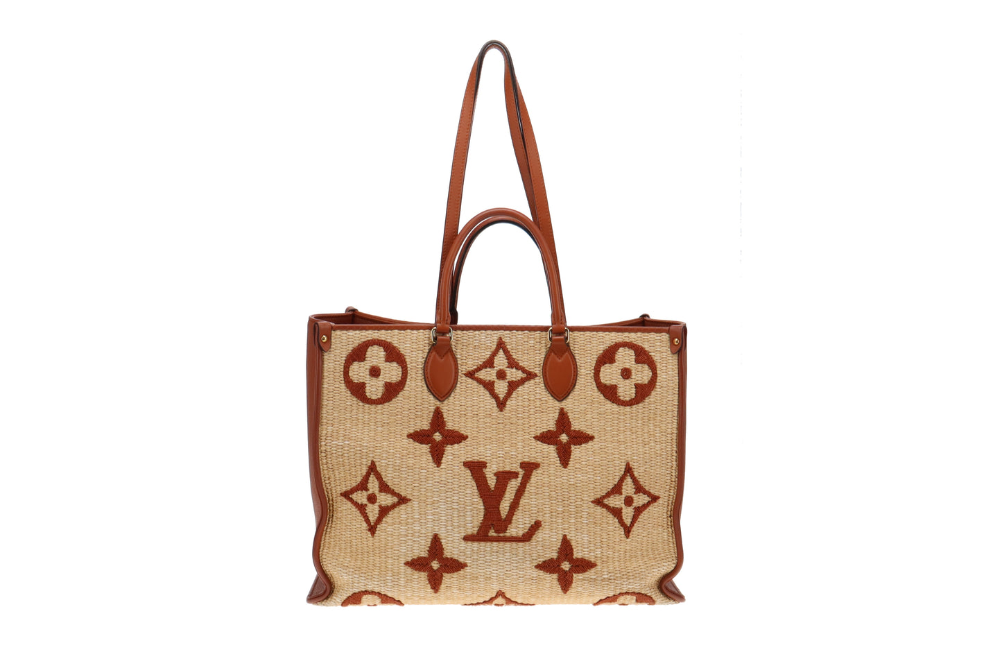 Louis Vuitton Giant Monogram Raffia OnTheGo GM (NFID Chip)