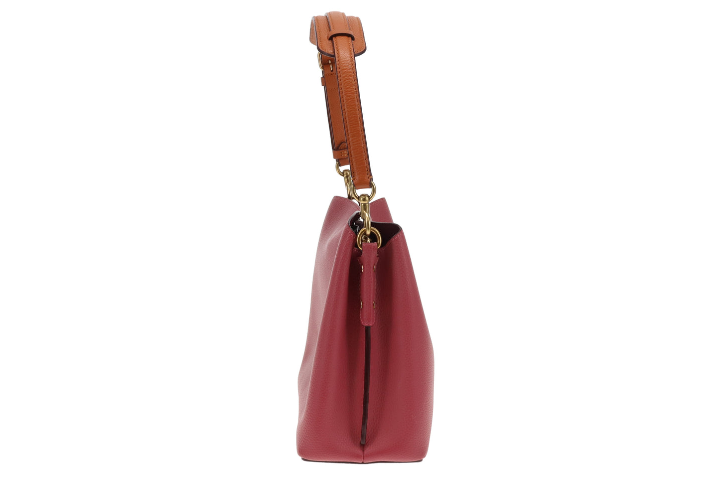 Coach Pink/Burgundy/Tan Willow Bucket Bag