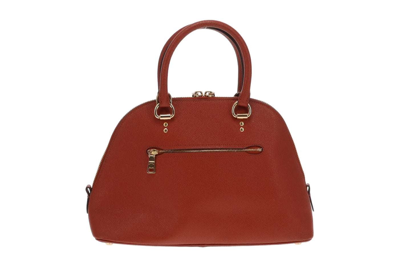Coach Rust Crossgrain Katy Satchel With Varsity Stripe