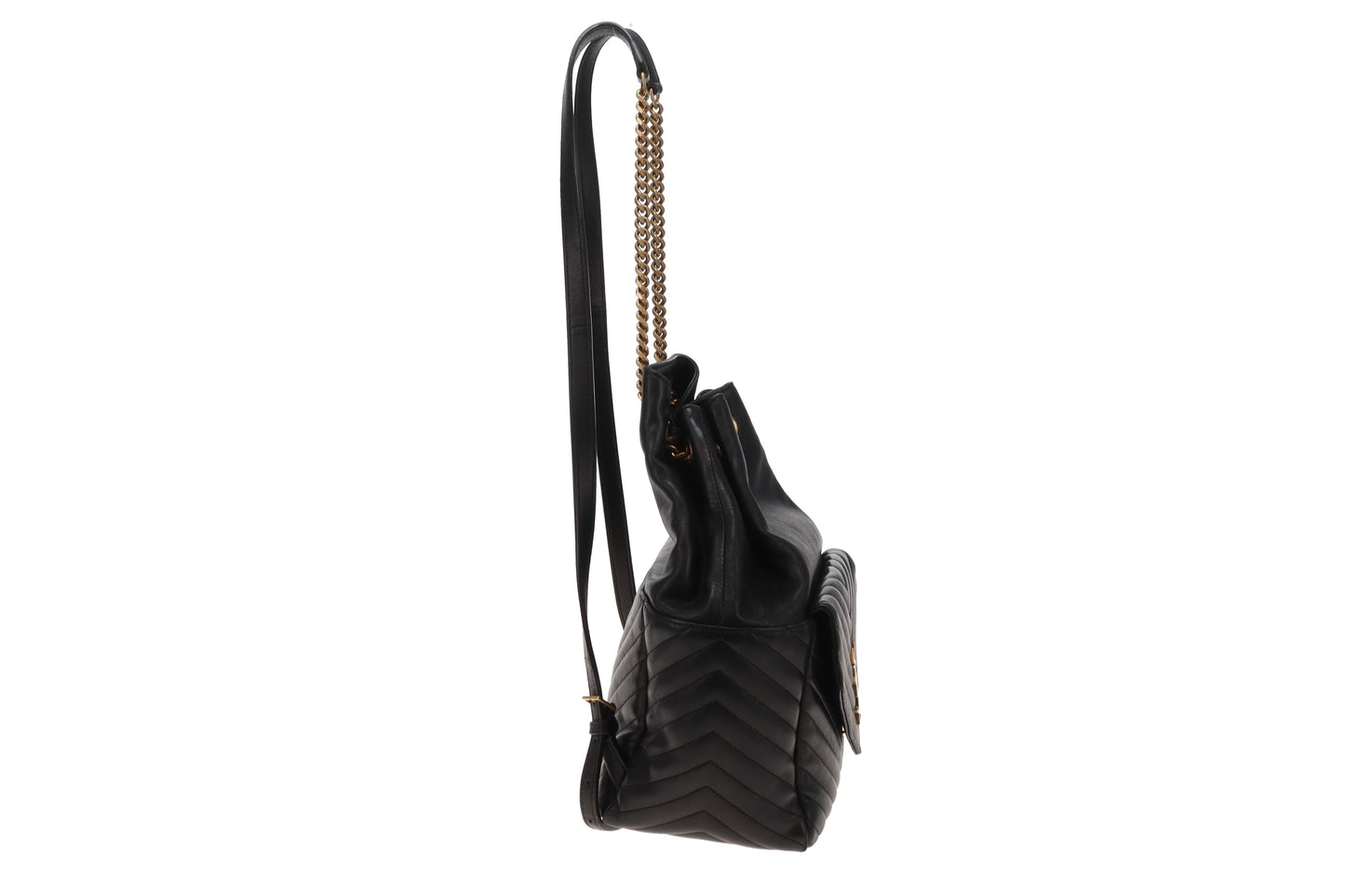 Saint Laurent Black Lambskin Joe Backpack 2021