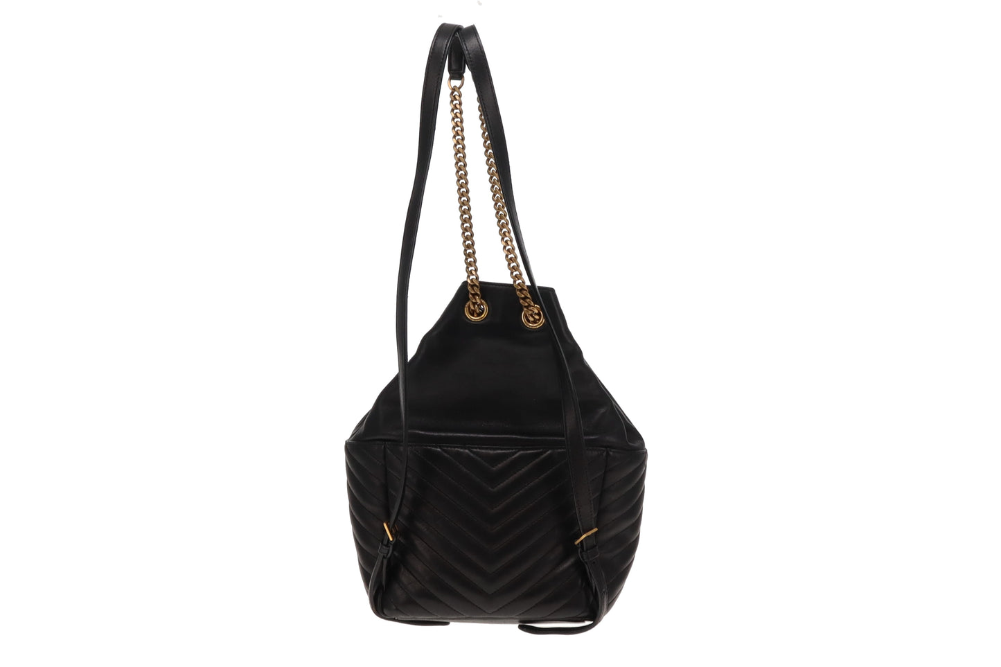 Saint Laurent Black Lambskin Joe Backpack 2021