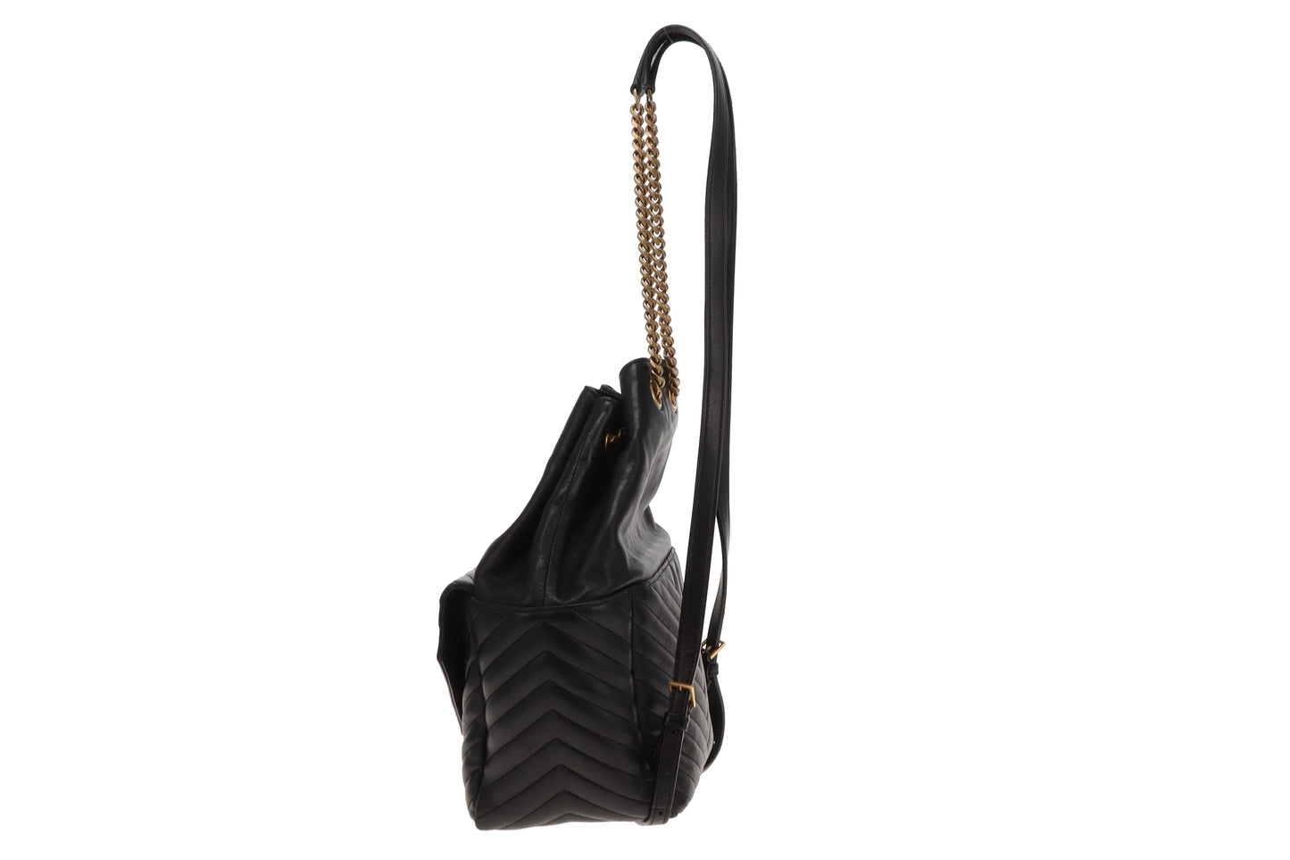 Saint Laurent Black Lambskin Joe Backpack 2021
