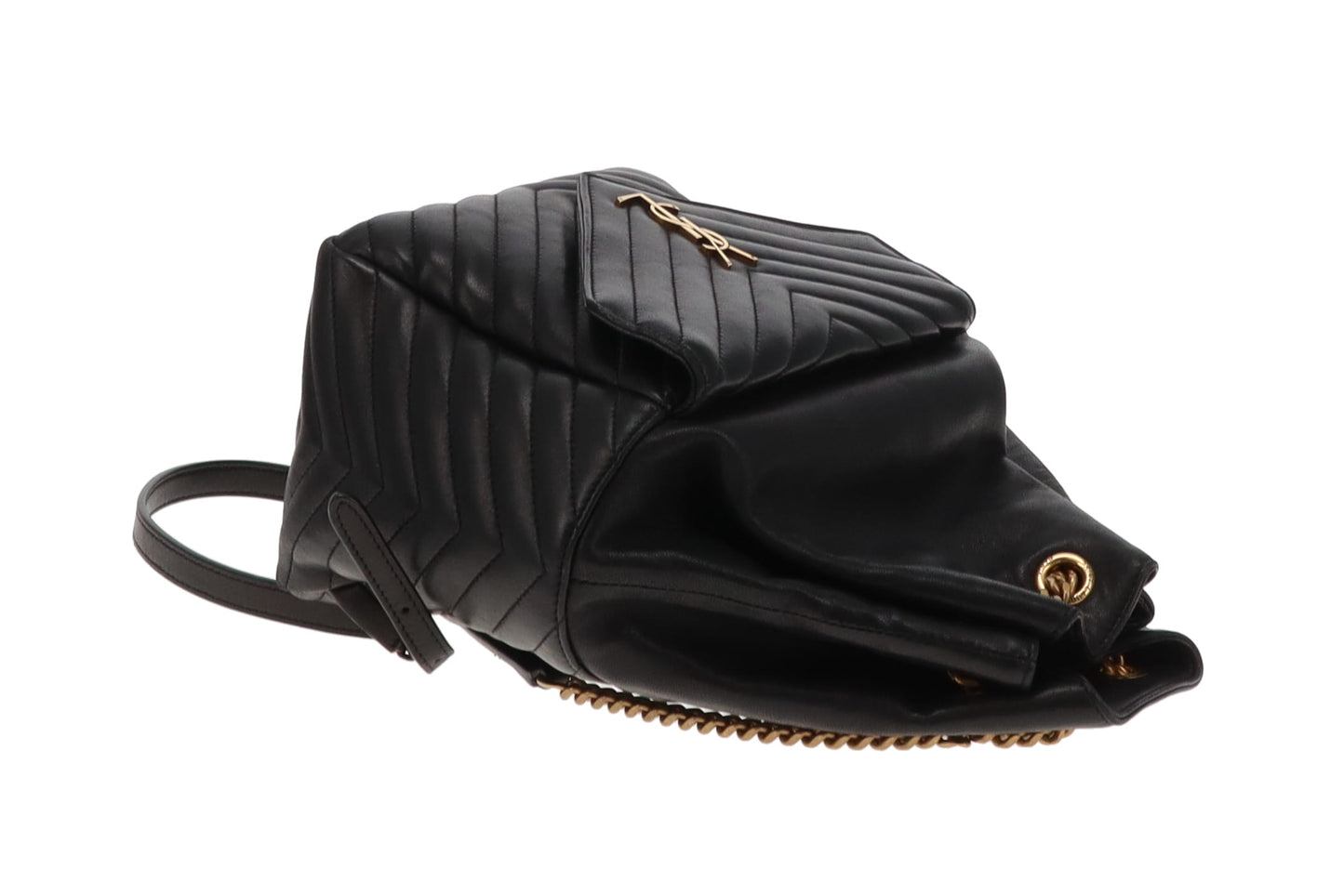 Saint Laurent Black Lambskin Joe Backpack 2021
