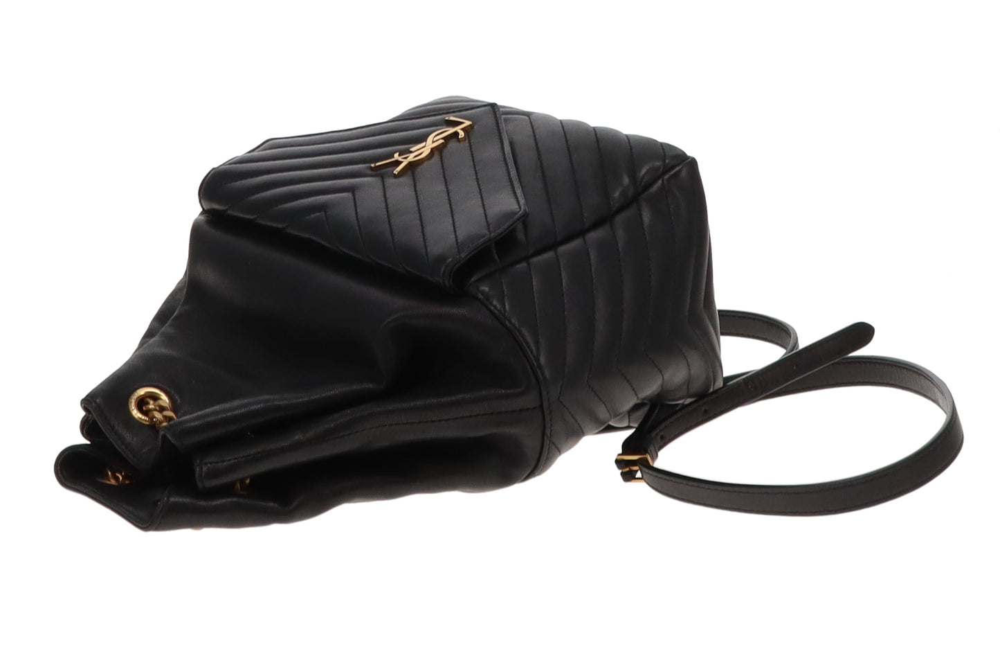 Saint Laurent Black Lambskin Joe Backpack 2021