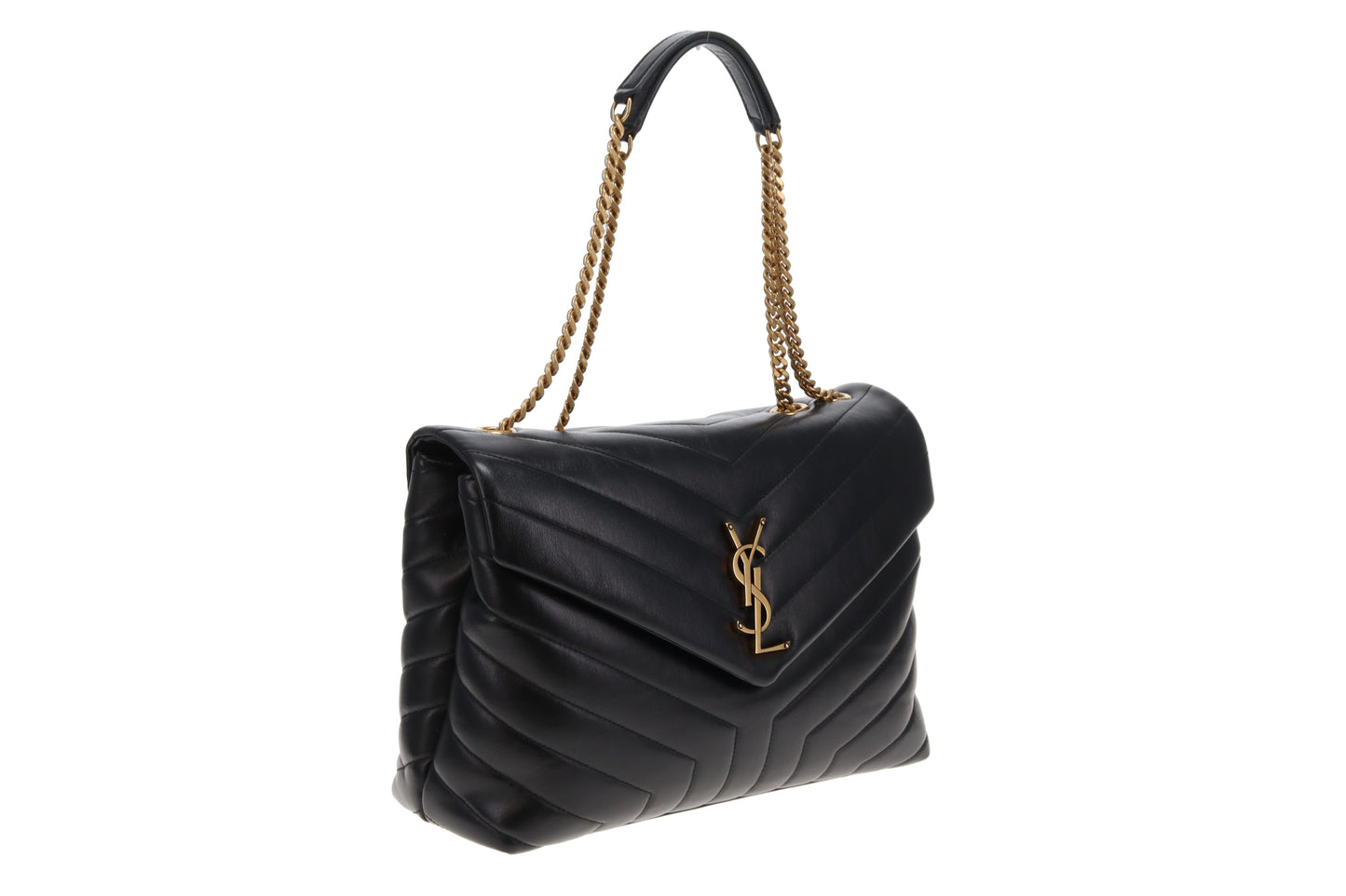 Saint Laurent Loulou Med Black GHW 2019